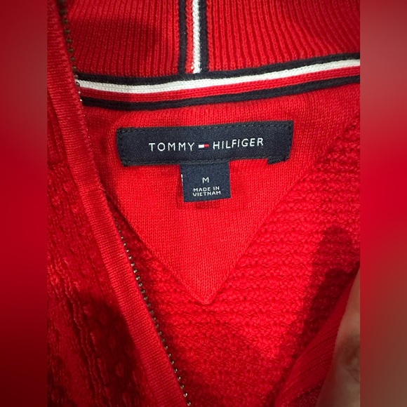 Tommy Hilfiger Men's Red Sweater Size M - Picture 4 of 5